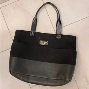 Kate Spade Black Sparkly Tote Work Bag